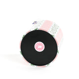 bottom of a Harbor trail Bahama pink stripe pattern covered acrylic ice bucket.