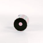 bottom of a Harbor trail Bahama pink stripe pattern covered acrylic ice bucket.