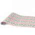 Harbor Trail pink and green striped paper table runner with striped decorative pattern design.