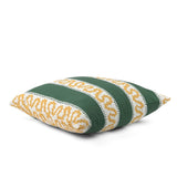 Harbor Trail Performance/ Outdoor Pillow, 22" Square - Yellow & Green