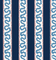 Navy blue wallpaper with white and red decorative stripes