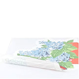 Hydrangea patriotic wall decal reverse side showing peel-and-stick backing material.