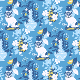 Imperial Palace Fabric - Island Blue