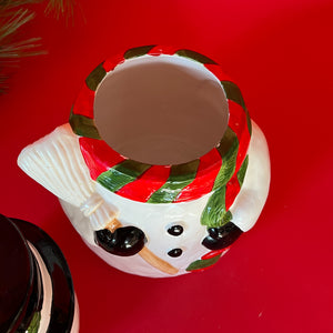 Vintage Snowman Cookie Jar