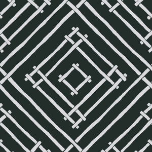 black and white bamboo trellis fabric by madcap cottage