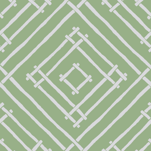 island house, a light green bamboo trellis fabric by madcap cottage 