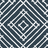 A fabric with a geometric bamboo trellis pattern in a navy blue color.