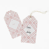 Island House Reverse Southampton Pink Gift Tags, Pack of 10
