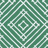 Island House Unpasted Wallpaper - Forest Green