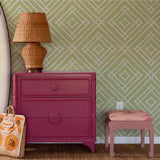 Island House Unpasted Wallpaper - Meadow Green