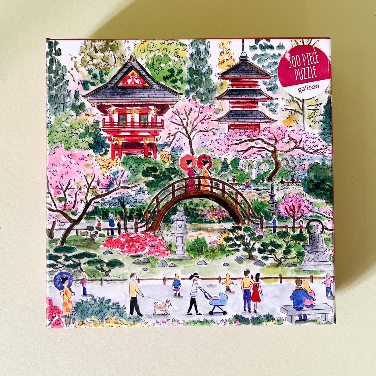 spring puzzle depicting the Japanese Tea Garden in San Francisco's Golden Gate Park