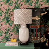 Jungle Road Palm Unpasted Wallpaper - Bahama Pink