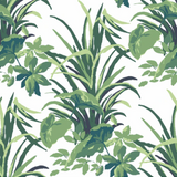 Jungle Road Palm Unpasted Wallpaper - Palm Green