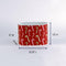 width of the Dancing Candy Canes Christmas caddy with a candy cane pattern, placed on a white background.