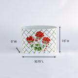 Cottage Grove Geranium Red Caddy, 2 Sizes