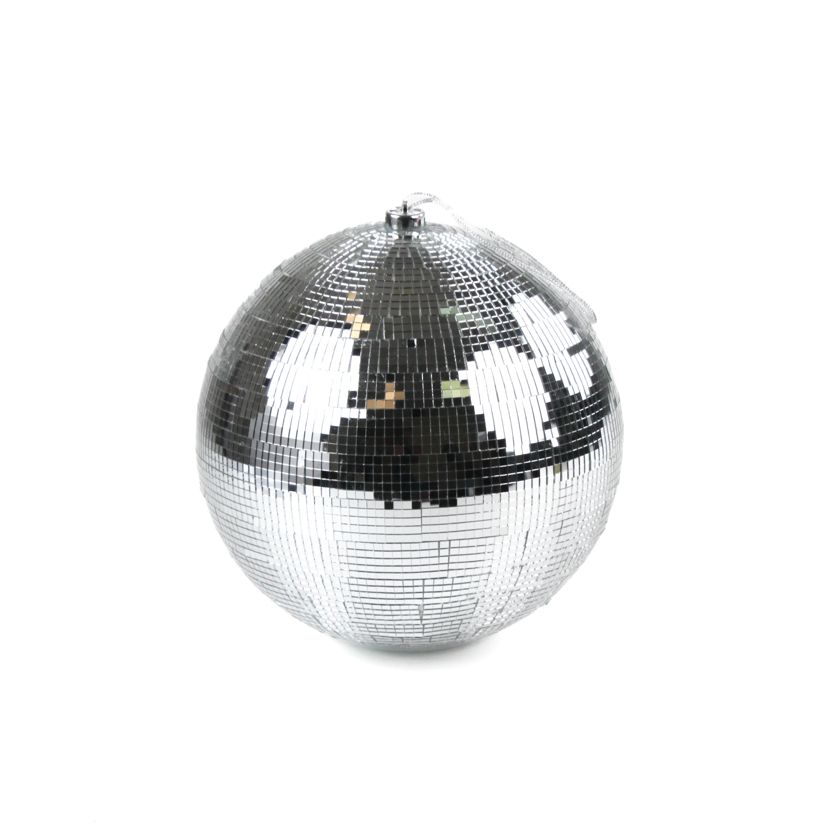 a 10" mirrored disco ball ornament
