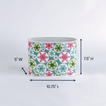 Snowflake Wonderland Christmas caddy dimension size