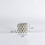 Large Twinkle Trees Caddy, 4.5" H x 5.25" W x 2.25" D