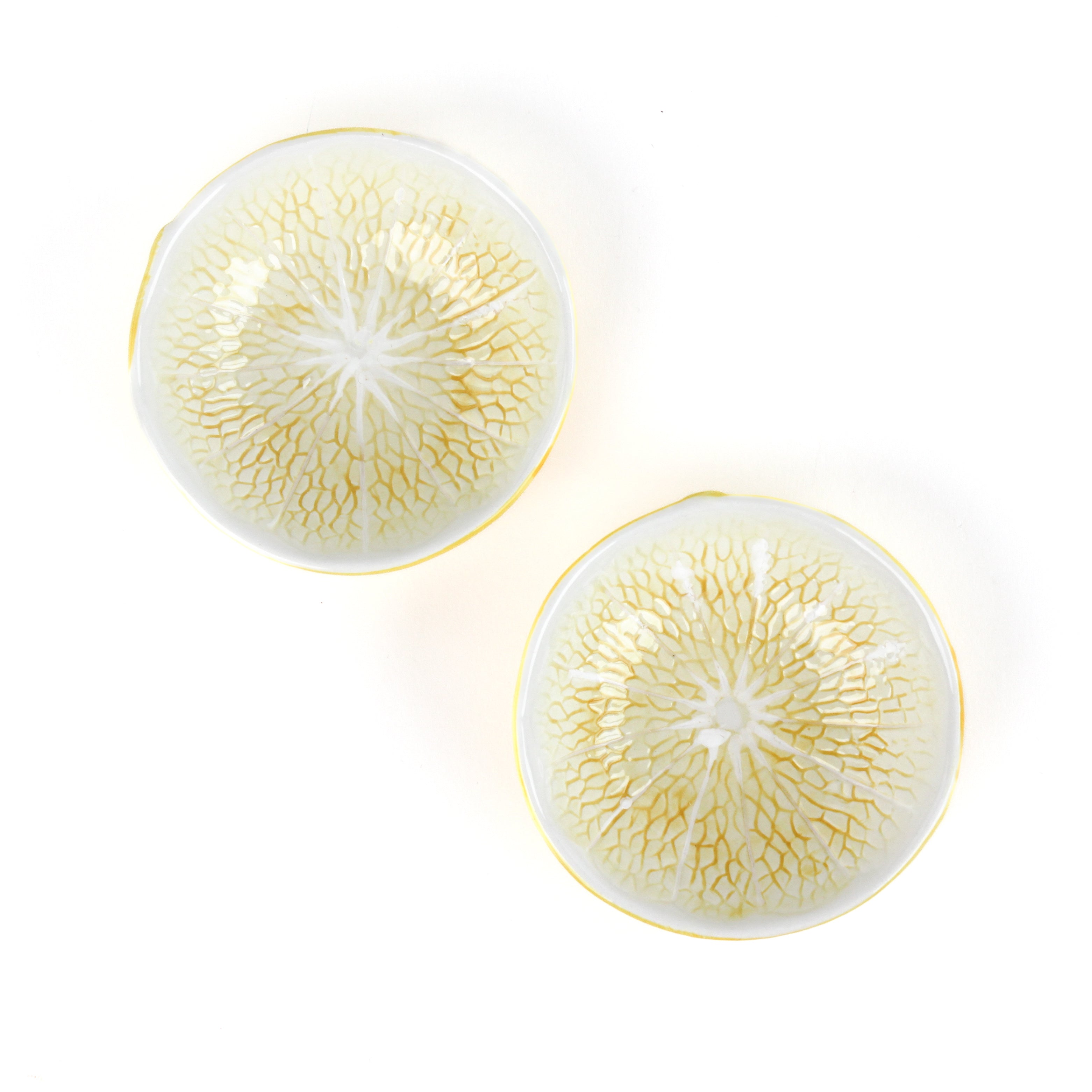 two  bowls that look like lemons 