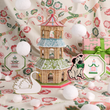 Rattan Pagoda Christmas Tree Topper