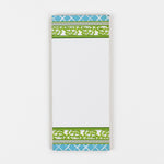 Chinoiserie Luxe Skinny Notepads with Old Peking Green/Blue design