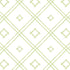 A green bamboo trellis wallpaper design on a white background from Madcap Cottage. 