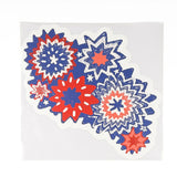 Madcap Cottage patriotic fireworks wall decal featuring red, white, and blue starburst designs.