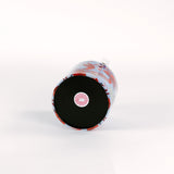 bottom of a Rock Lobster red and blue ice bucket filled with ice and champagne features a green shell and red lobster print