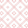A pink bamboo trellis wallpaper design on a white background from Madcap Cottage. 