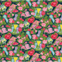A madcap Cottage Kentucky Derby Fabric featuring jockey silks, rosettes and other derby motifs. 