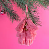 Tassels with Bells Chinoiserie Christmas Ornaments, Set of 6
