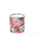 Shell Seekers, a pink acrylic ice bucket from madcap cottage covered in shell and seaweed motifs