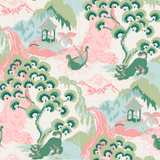 Old Peking Chinoiserie Fabric - Pink