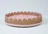 Scalloped Rattan Dog Bed