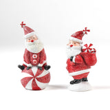 Jolly Santas Table Decorations, Set of 2