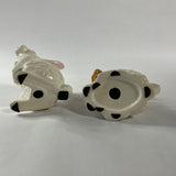 Underside view of vintage ceramic bunnies