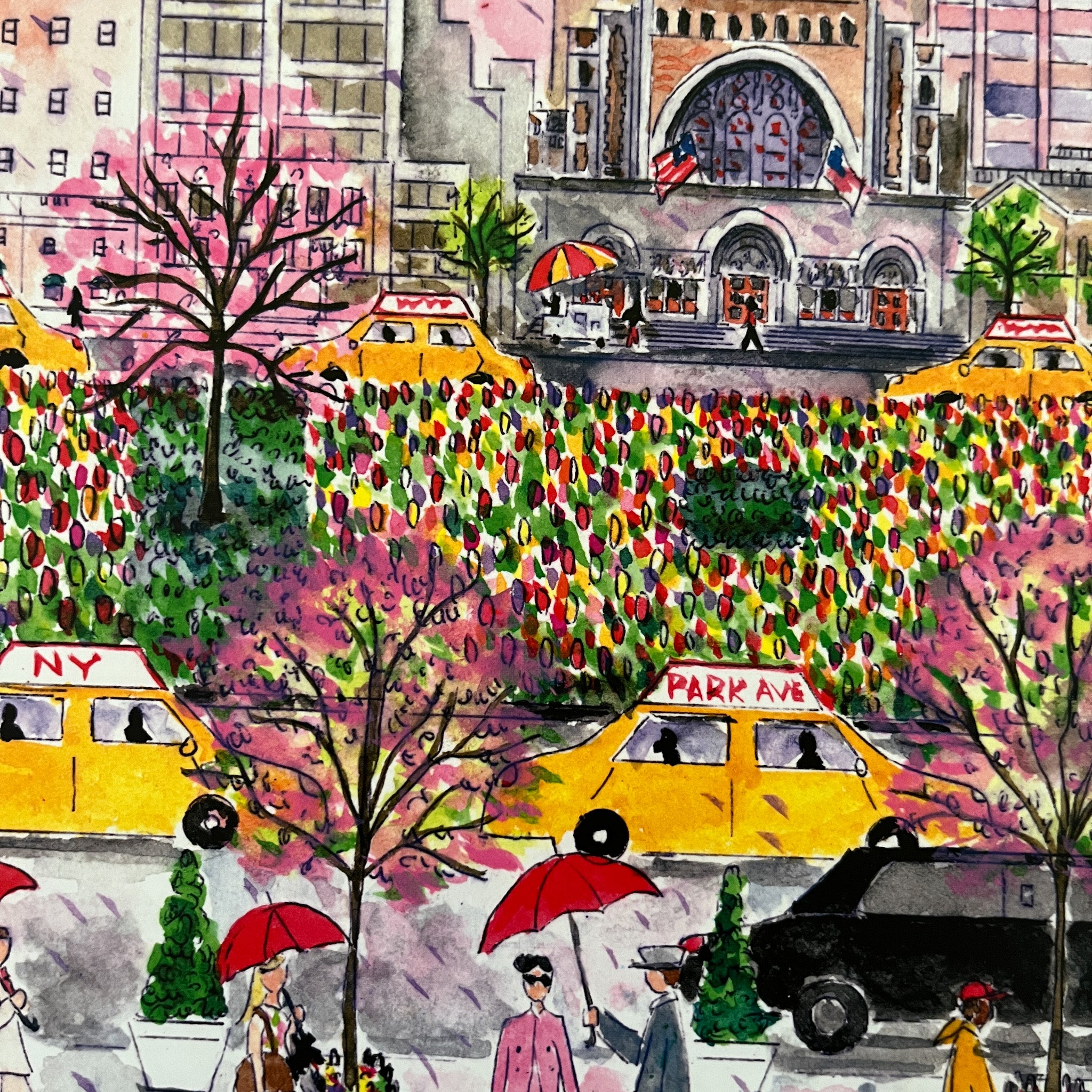 Spring on Park Avenue Jigsaw Puzzle image detail
