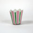 green and pink striped cachepots from madcap cottage