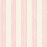 Pink striped wallpaper.