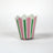 green and pink striped cachepots from madcap cottage