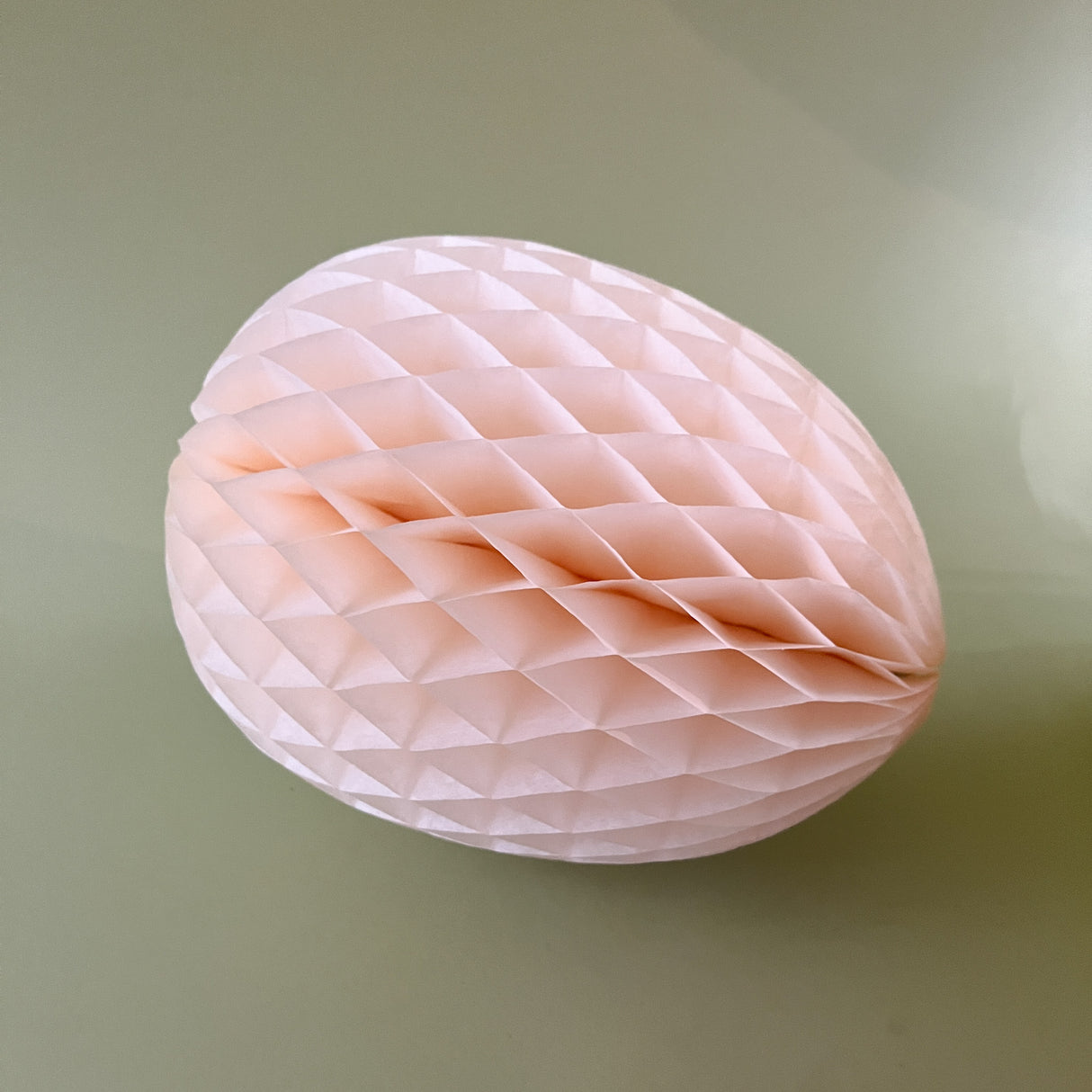 pink paper tissue egg