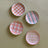 four assorted pattern plaid accent plates 