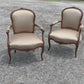 19th Century Bergere Arm Chairs, Pair