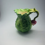 Vintage Ceramic Kale and Radish Pitcher