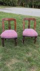 Low Slung Indian-Style Chairs, Pair