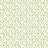 Green and white wallpaper with a provencal style motif called toujours provence by Madcap Cottage
