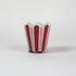 red and pink striped cachepots from madcap cottage