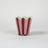 red and pink striped cachepots from madcap cottage
