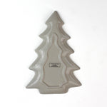 Ceramic tree-shaped plate on a white background