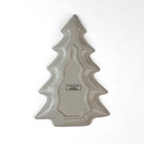 Ceramic tree-shaped plate on a white background